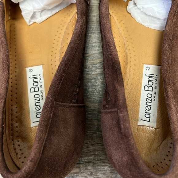Lorenzo Banfi 671 Genuine Crocodile Strap Suede Penny Loafers Men’s 11 Italy main image 5